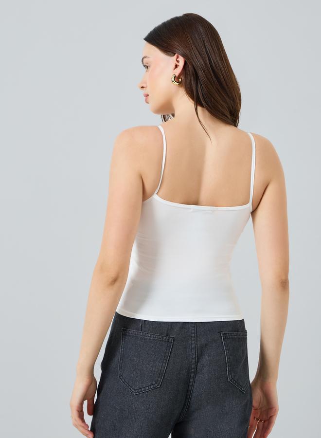 ستايلي بلوزة نسائية ضيقة بياقة مستديرة - Image 5