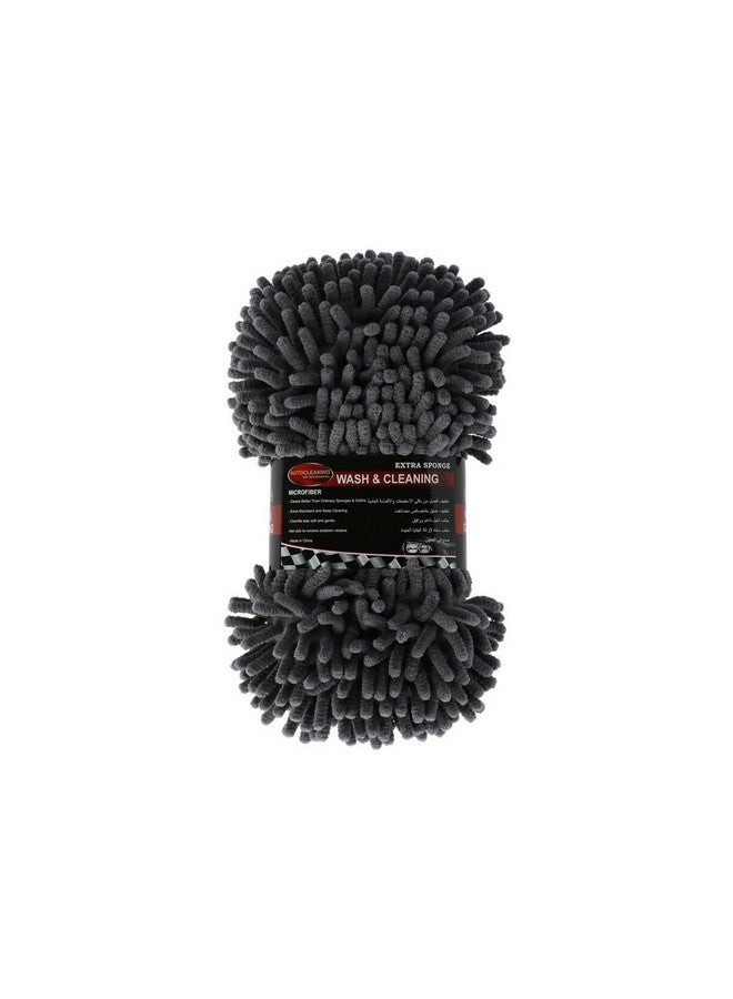 AutoClean Microfiber Sponge Grey and Orange 14.986 x 8.636 x 29.21 cm 221044 - Image 1