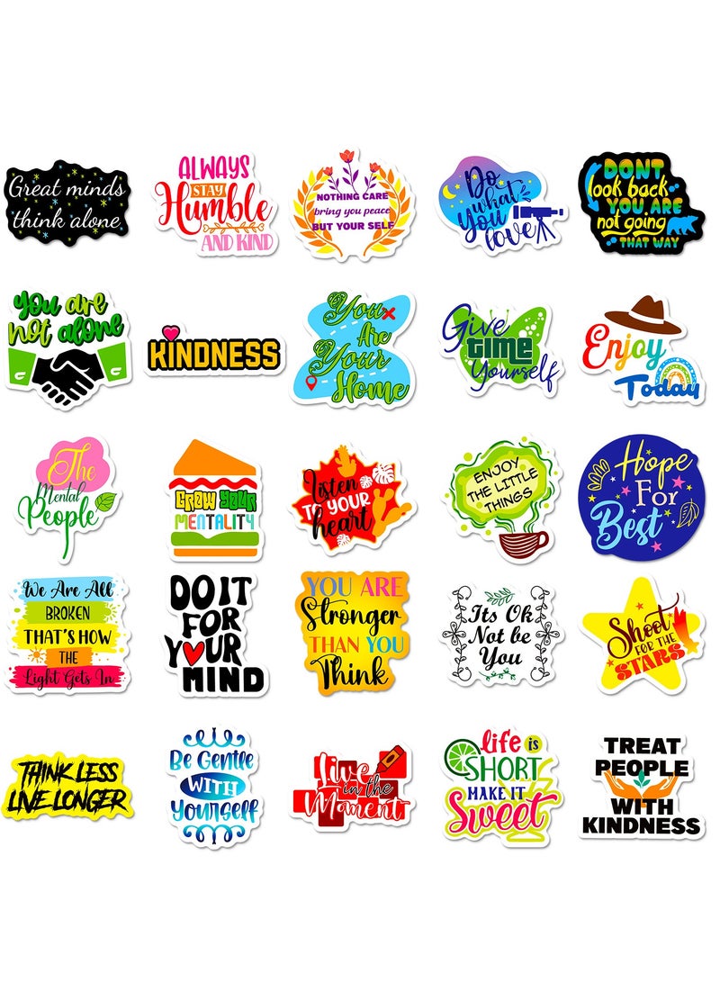 100pcs Inspirational Stickers for Water Bottle Motivational Stickers for Adults Women Teens Trendy Vinyl Waterproof Positive Inspiring Sticker for Laptop Computer Scrapbooking Word Quote Decal - Image 4