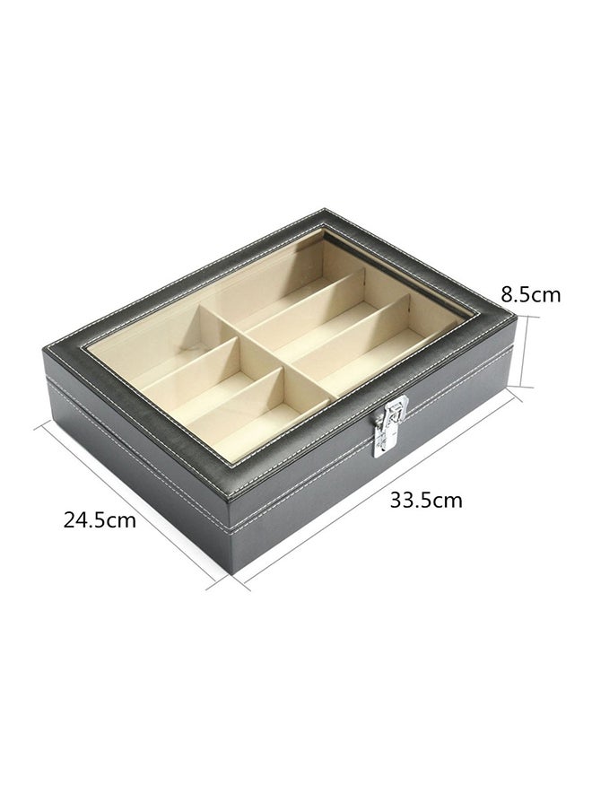 STAUD - 8 Grids Luxury Design Sunglasses Shop Display Box Black/Beige - Image 1
