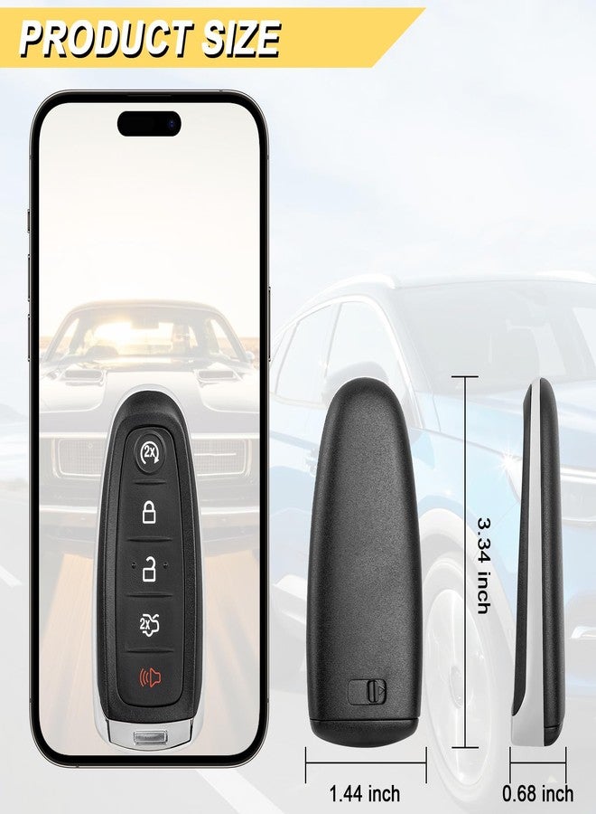 Vurkcy Key Fob Replacement for Ford Escape Focus SE Titanium BEV C-max ENERGI 2013-2019, Proximity Smart Keyless Entry Remote Control Start Key Fob, M3N5WY8609, 164-R7995 - Image 4