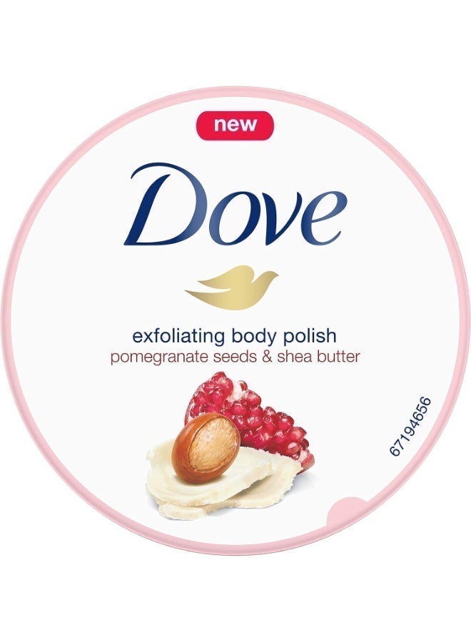 Dove Exfoliating Body Polish Pomegranate & Shea Butter 298 gm (Packaging may vary) - Image 4