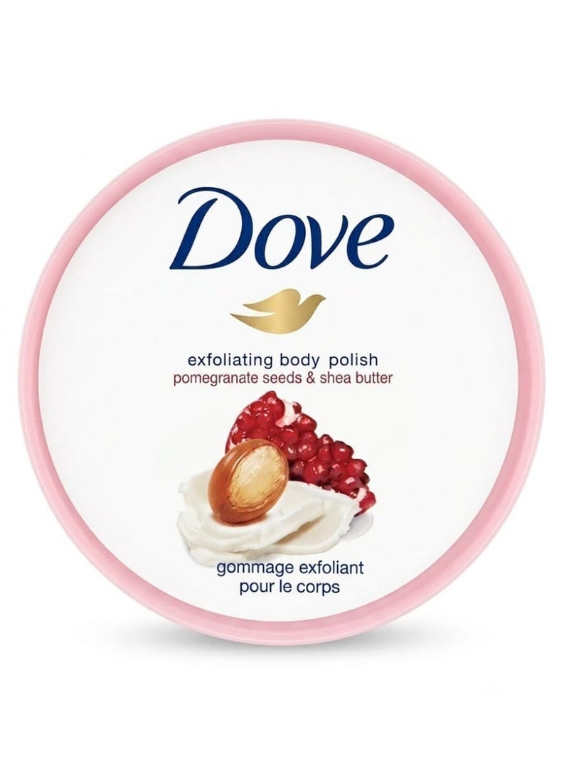 Dove Exfoliating Body Polish Pomegranate & Shea Butter 298 gm (Packaging may vary) - Image 2