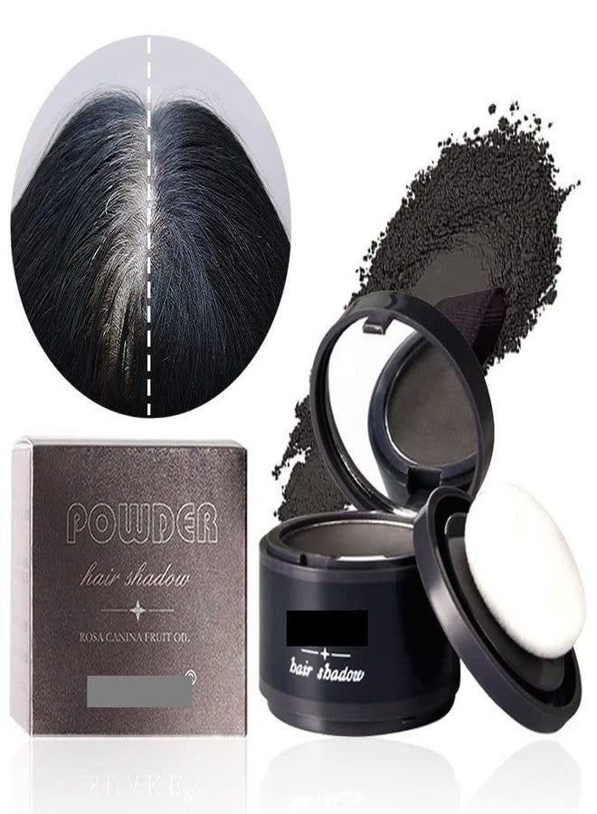 HOMEMIND Cover-Up Hair Powder - BLACK| Covers Grey Roots & Bald Spots Instantly | Highly Pigmented, Fuller & Denser Look | Long-Lasting | Matte Finish | Fine Powder | Flawless Application | 4gm - Image 1