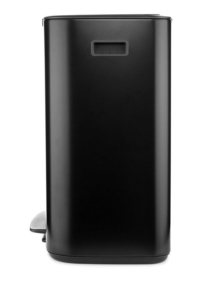 brabantia Bo Pedal Bin with Inner Bucket 60 Litre Matt Black  - Image 2