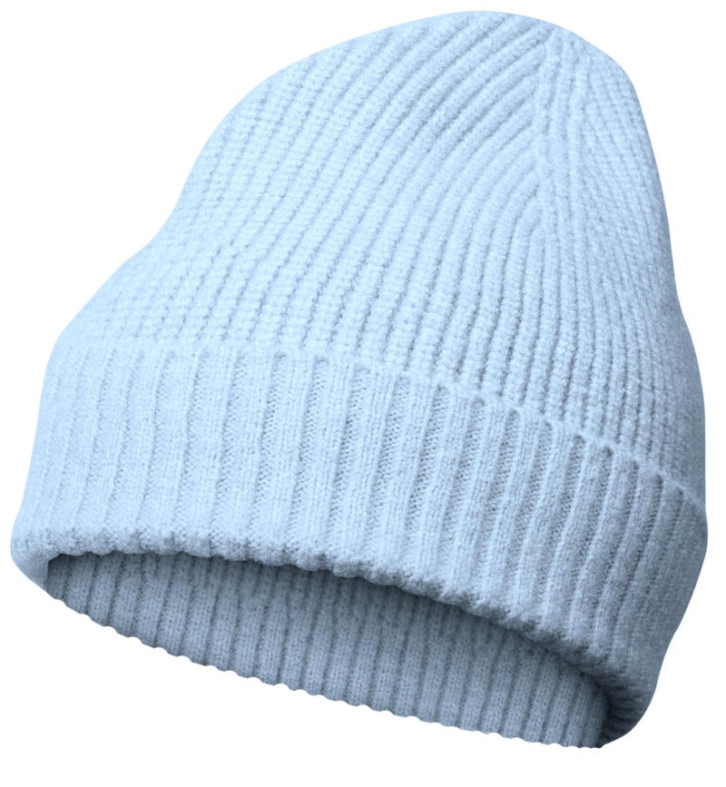 NORTHWIND Ribbed Winter Cap for Men and Women, Beanie Woolen Cap for Women, Winter Wear, Beanie Cap for Men, Woolen Cap for Man (Light Blue) - Image 1