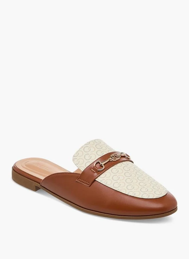 Celeste Women'S Monogram Print Slip-On Mules