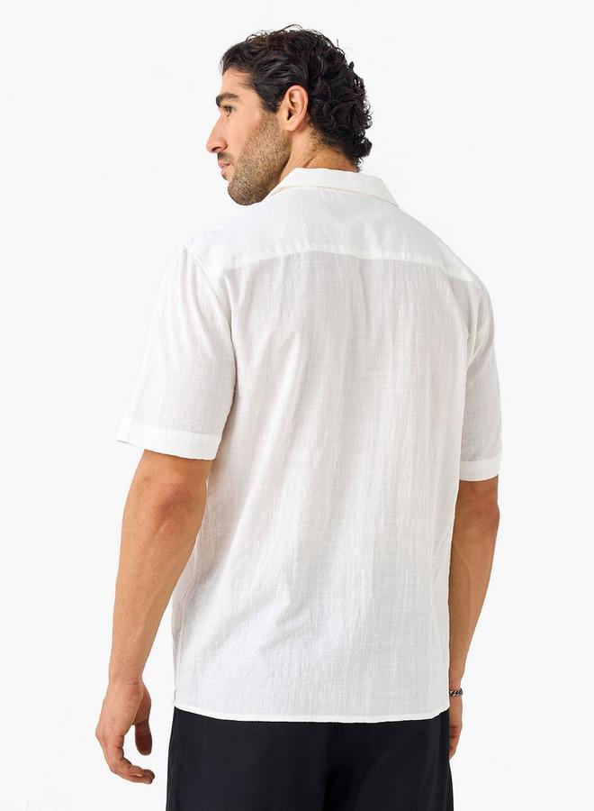 سبلاش فيڤ قميص بياقة منتجع بنسيج سِيرسَكَر - Image 3