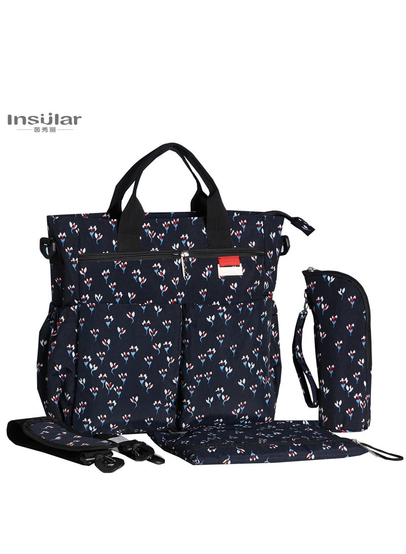 insular Large Capacity Convertible Water Proof Shoulder Durable Baby Diaper Bag - Image 1