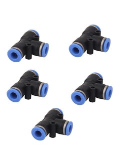 SYLIX Sylix 6MM Tee Union Quick Joint Fitting Pneumatic Push Connector For Air Hose Tube Pack of 5 Pcs  - Image 1