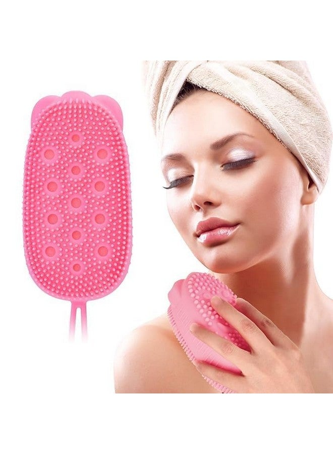 Silicone Soft Shower Body Brush for Men,Women and Kids Alternative to Traditional Back bath Scrubbers - Image 1