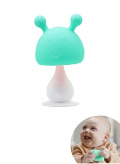 Jourvent Super Soft Silicone Teether with Suction Base - Visually Stimulating and Easy to Grasp Toy for Baby Teething Relief - 3+ Months  - Image 1