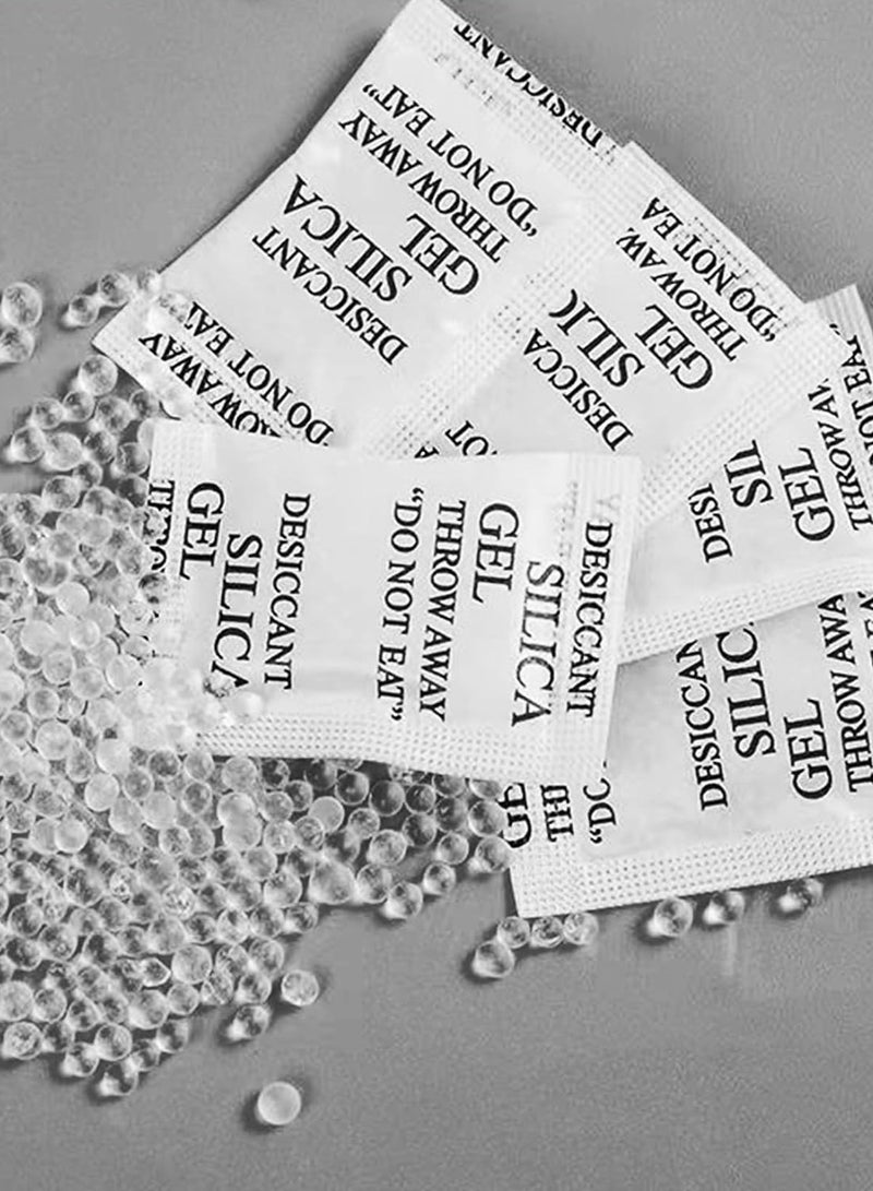 100 Packs Silica Gel Desiccant Non-Toxic Safety Damp Moisture Absorber Drying Bags, 3g/Bag - Image 2