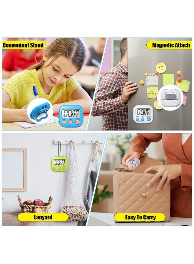 Macarrie ماكارى 48 قطعة مؤقت مطبخ رقمي بالجملة مع قاعدة مغناطيسية صغيرة ساعة منبه بصوت عال شاشة LCD عد تنازلي وعد تصاعدي للمعلم في الفصل الطبخ الخبز - Image 5