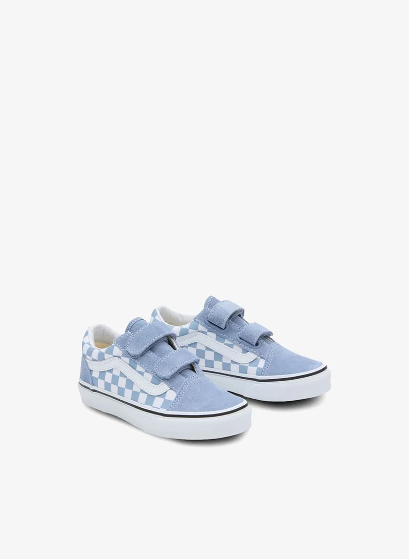 VANS Kids' Old Skool V Checkerboard Shoes