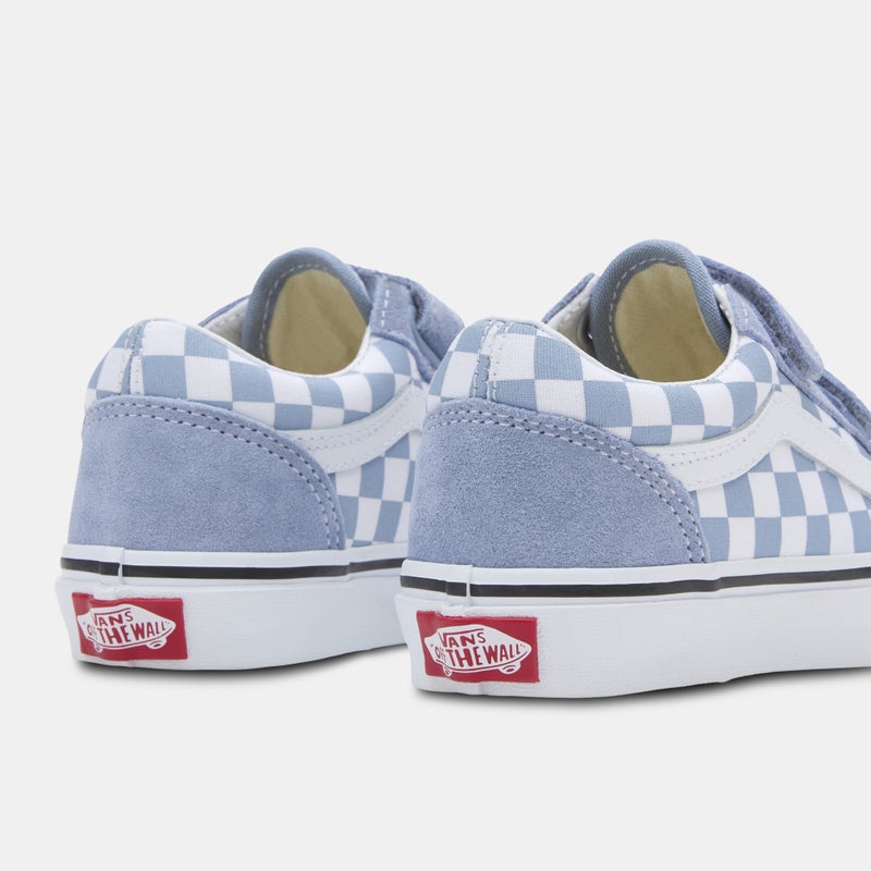 VANS Kids' Old Skool V Checkerboard Shoes - Image 5