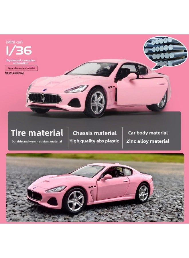 Pink Alloy Car Model MaKeda Pullback Simulation Vehicle Toy For Children From Chaozhou China Suitable For Ages 7-14-Color:Boxed Lamborghini Hurricane Pink - Image 5