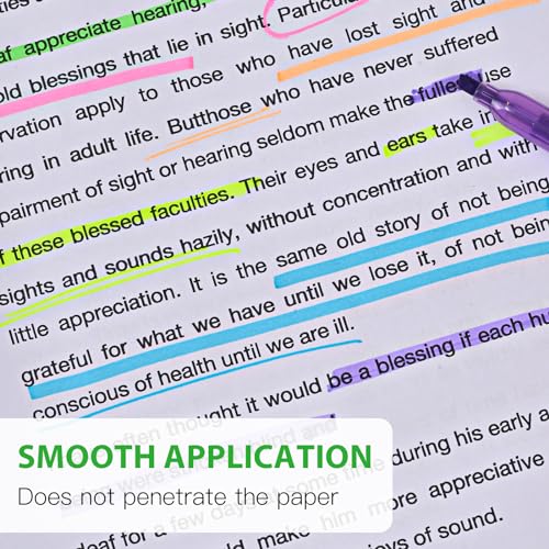 coruscant Highlighter - 100 pack color highlighter, color transparent visible fluorescent pen shell, wide chisel point mark, fluorescent pen, school, office - Image 3