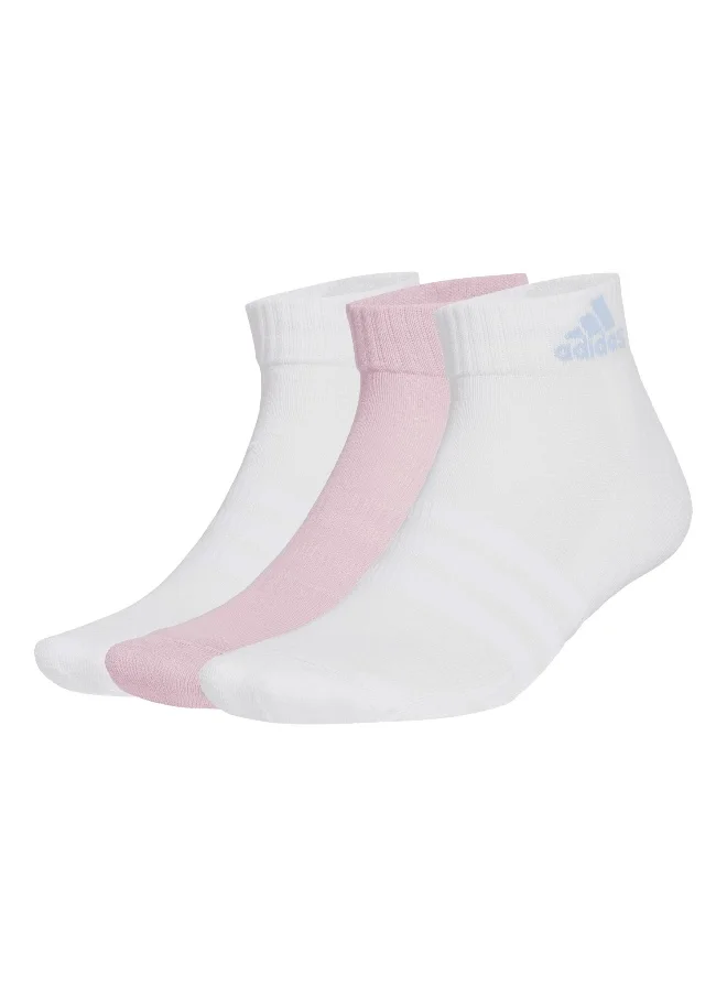 اديداس adidas cushioned sportswear 3 pair pack unisex ankle socks