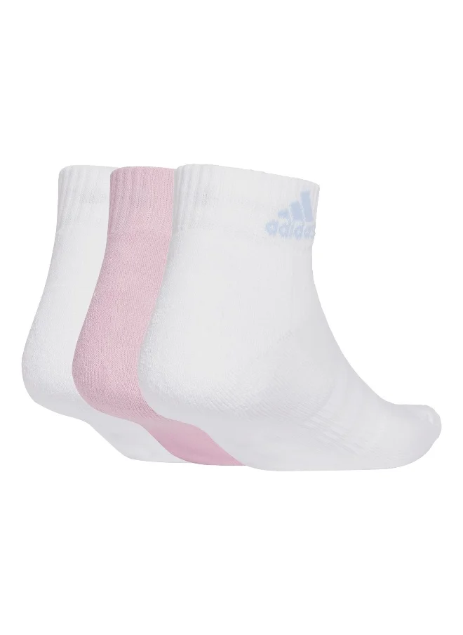 اديداس adidas cushioned sportswear 3 pair pack unisex ankle socks