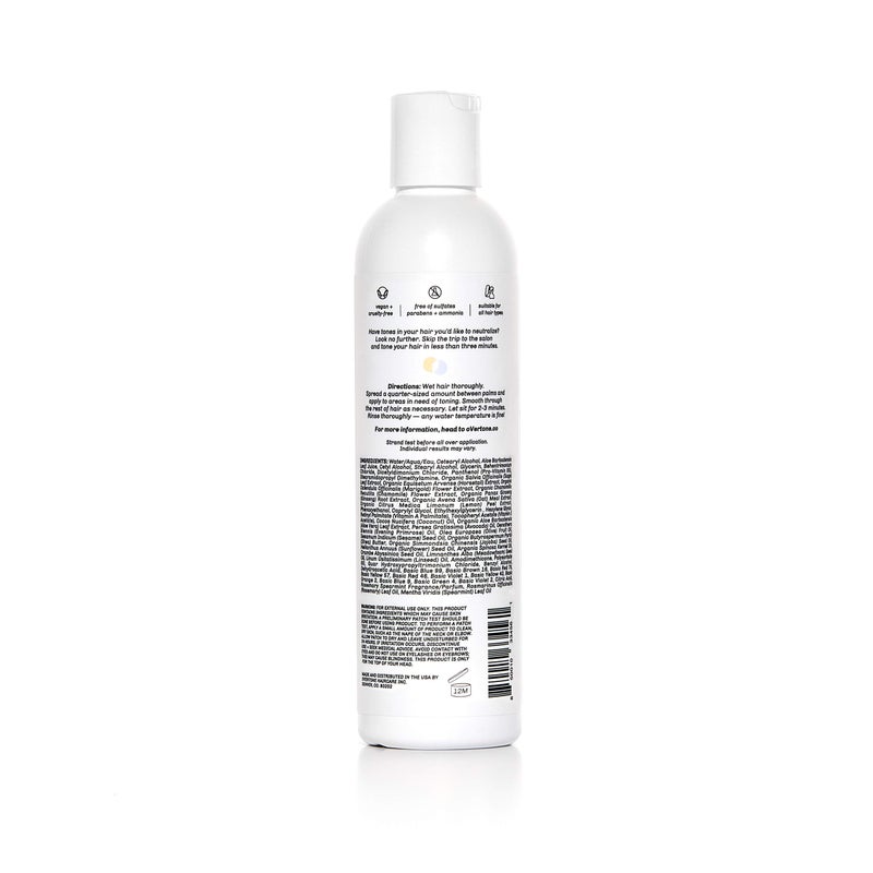 oVertone Haircare Blue Toning Conditioner - Neutralizes Brassiness for Blonde to Light Brown Hair - Deeply Hydrating Formula with Shea Butter & Coconut Oil - Vegan, Cruelty-Free, Paraben-Free - 8 oz - Image 2