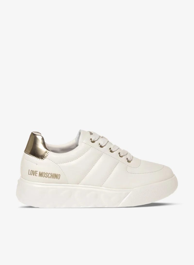 Love Moschino Lace Up Low Top Sneakers