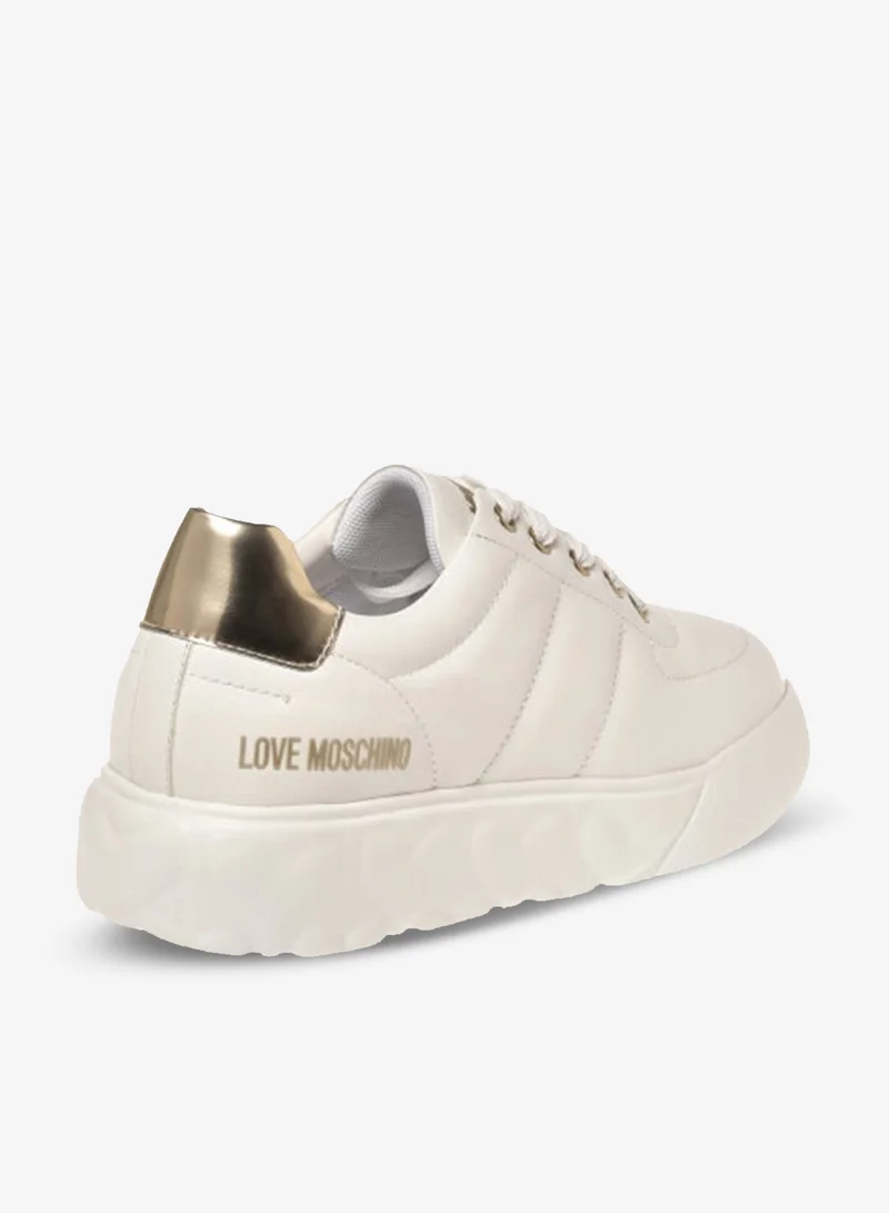 Love Moschino Lace Up Low Top Sneakers