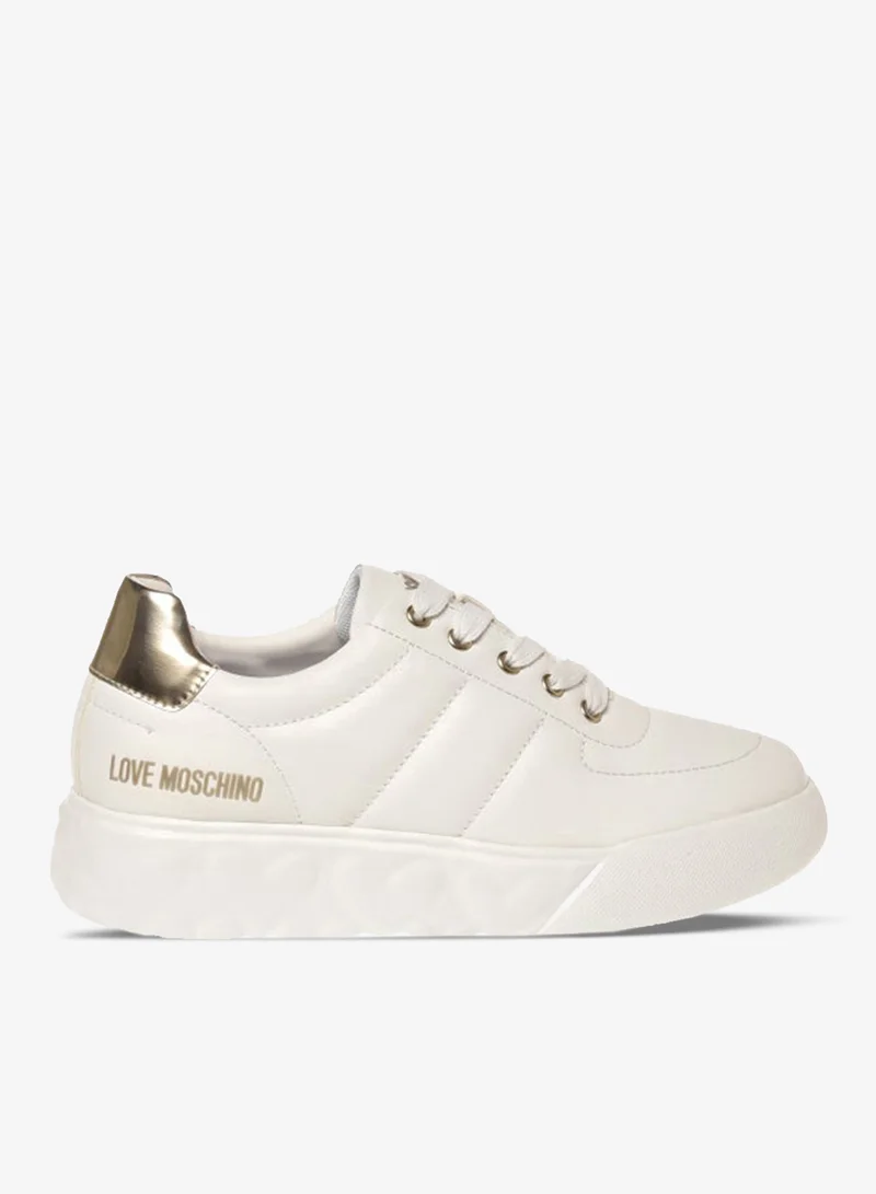Love Moschino Lace Up Low Top Sneakers
