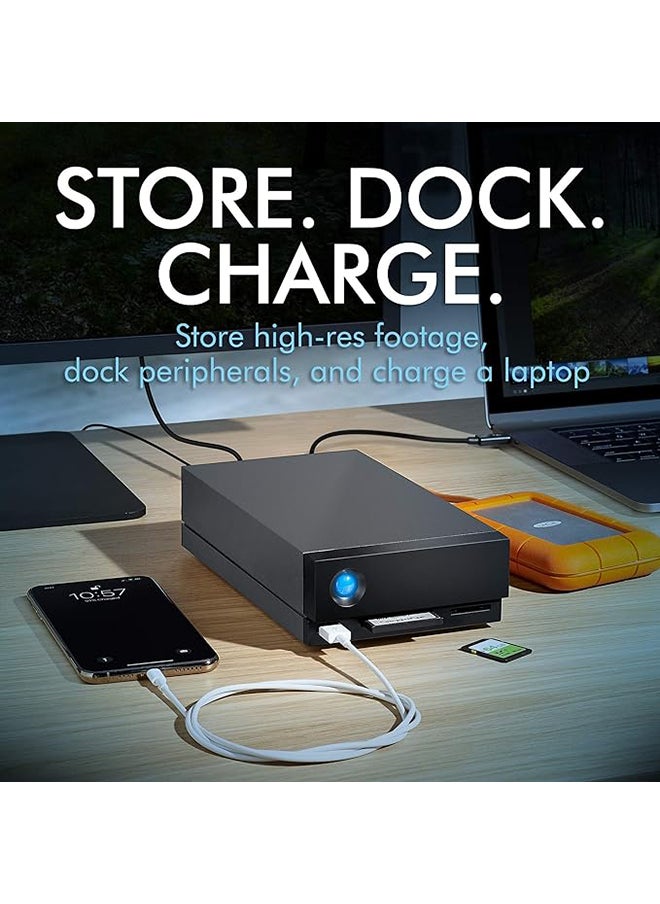 LACIE - LaCie 1big Dock, 18TB, External Hard Drive, HDD Docking Station, Thunderbolt 3, 7.200 RPM, Enterprise Class Drives, for Mac and PC Desktop (STHS18000800) - Image 1