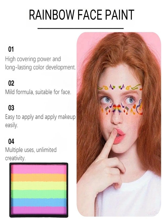 سكويشي قطعتان من طلاء الوجه، طلاء وجه للمكياج، طلاء وجه لحفلات أعياد الميلاد، مكياج أزياء المهرجانات، تحويل شخصية تنكرية - Image 2