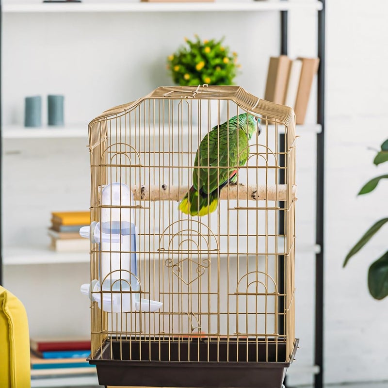 FOMIYES 2pcs Bird Feeder Automatic Bird Water Dispenser for Cage Clear Bird Drinker Bottle Food Dispenser for Parrot Budgie Lovebirds Cockatiel - Image 2