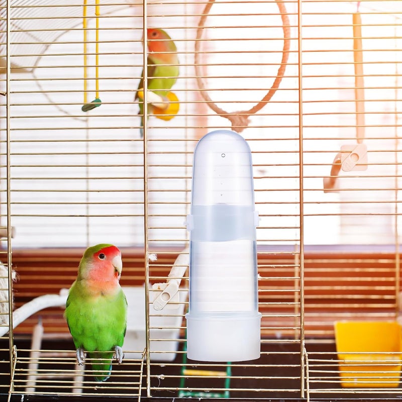 FOMIYES 2pcs Bird Feeder Automatic Bird Water Dispenser for Cage Clear Bird Drinker Bottle Food Dispenser for Parrot Budgie Lovebirds Cockatiel - Image 3
