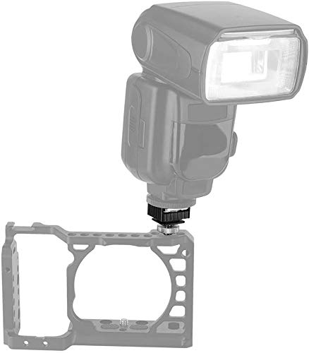 SHOPEE Flash Hot Shoe Mount Adapter to 1/4 Thread Hole with 1/4"-20 Male to 1/4"-20 Male Tripod Screw Adapter for Flash Holder Bracket Light Stands Umbrella Holder Flash Bracket,Strong and Solid - Image 3