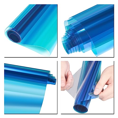 ATMOMO Light Blue Chameleon Windshield Tint Car Windshield Sun Shade Tint Reflective Glass Film 19.68'' x 118'' - Image 2