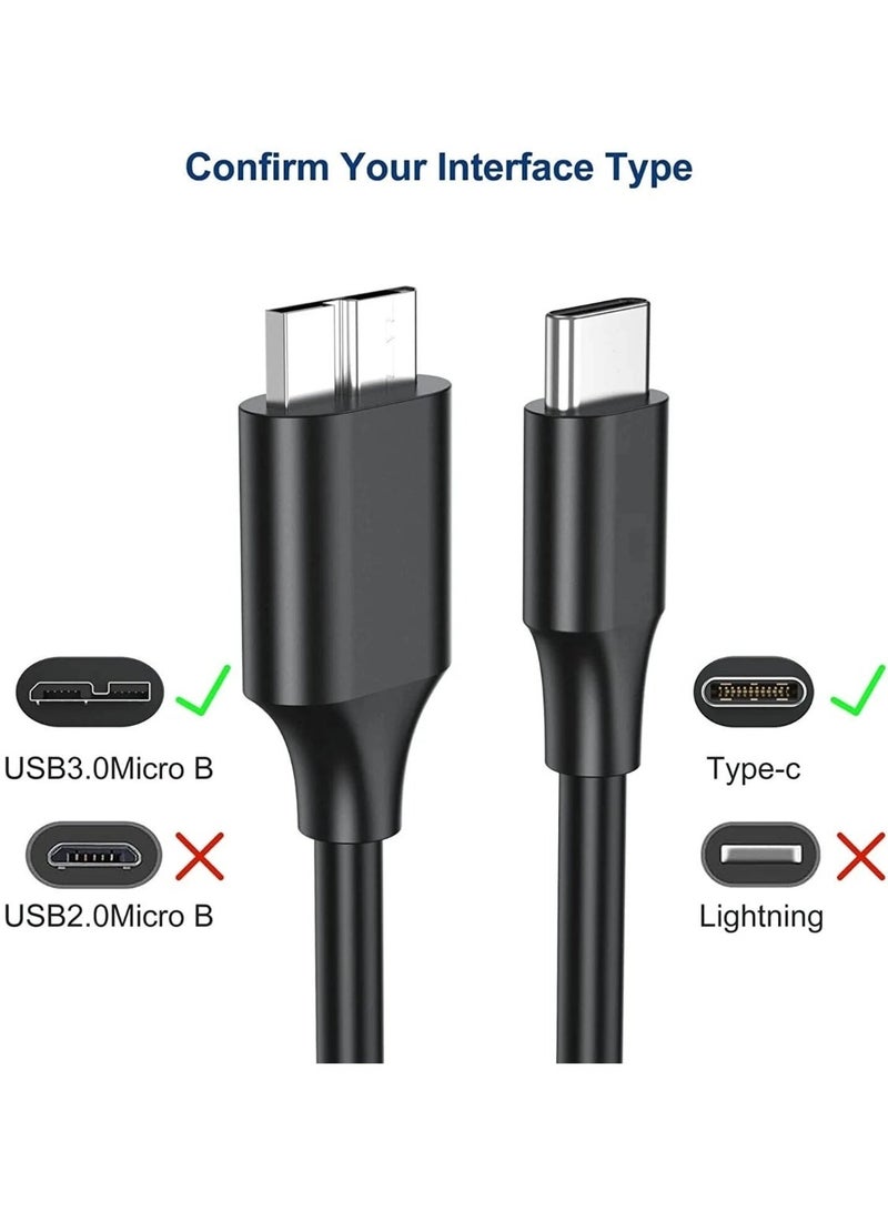 CABLE CONV USB-C to External Hard Drive Cable 1M – Fast Data Transfer Type-C Cable for HDD/SSD, Laptop & Mobile Compatibler HDD/SSD, Laptop & Mobile Compatible - Image 3