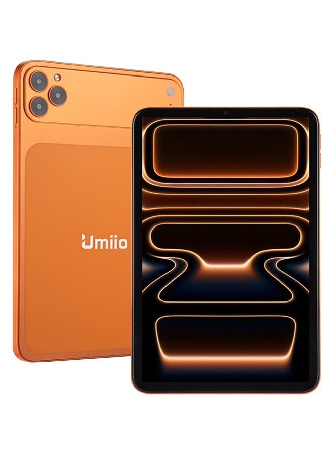 أوميو جهاز لوحي ذكي 17 Pro Max بشاشة HD مقاس 10.1 بوصة مع لوحة مفاتيح وماوس بلوتوث، ذاكرة RAM سعة 16 جيجابايت، ذاكرة تخزين داخلية 1 تيرابايت، شريحتي اتصال، يدعم شبكة 5G، نظام أندرويد، كاميرا بدقة 16+8 ميجابكسل، واي فاي، GPS، جهاز لوحي نحيف مناسب للأطفال -برتقالي - Image 1
