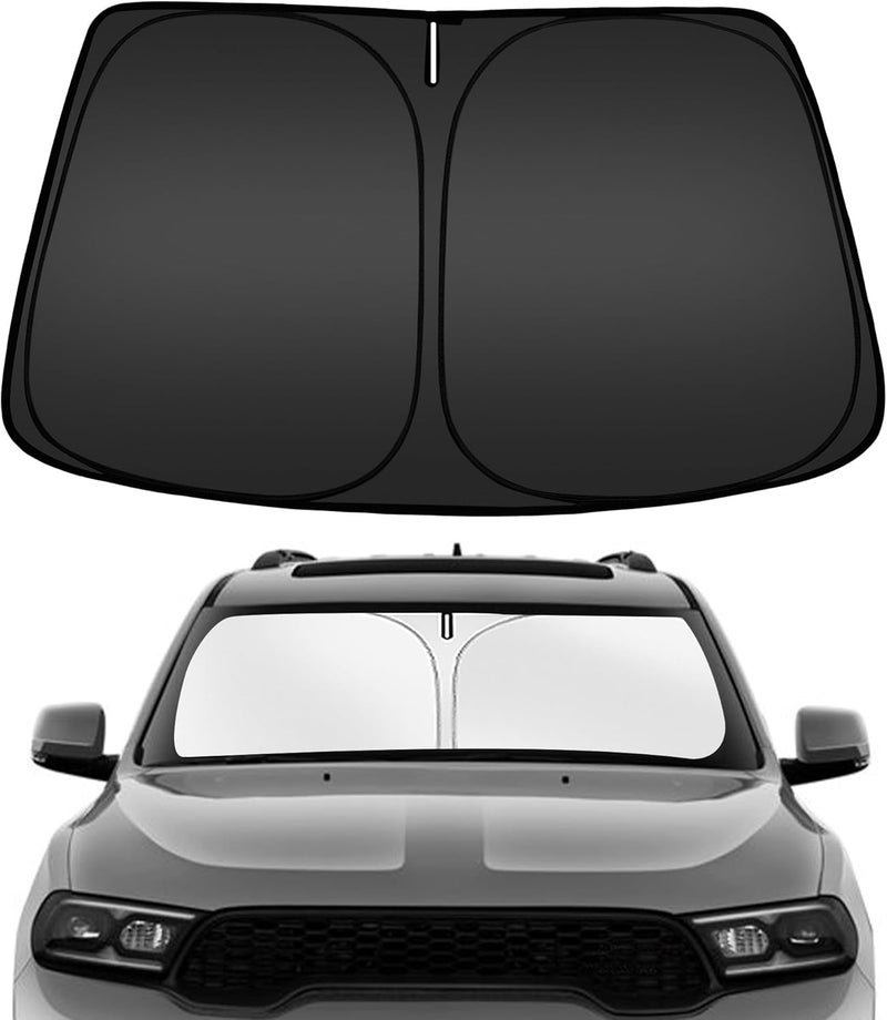 ARISMOTOR Windshield Sun Shade for Dodge Durango 2011-2025 - Custom Fit Foldable Sunshade Protector - Image 1