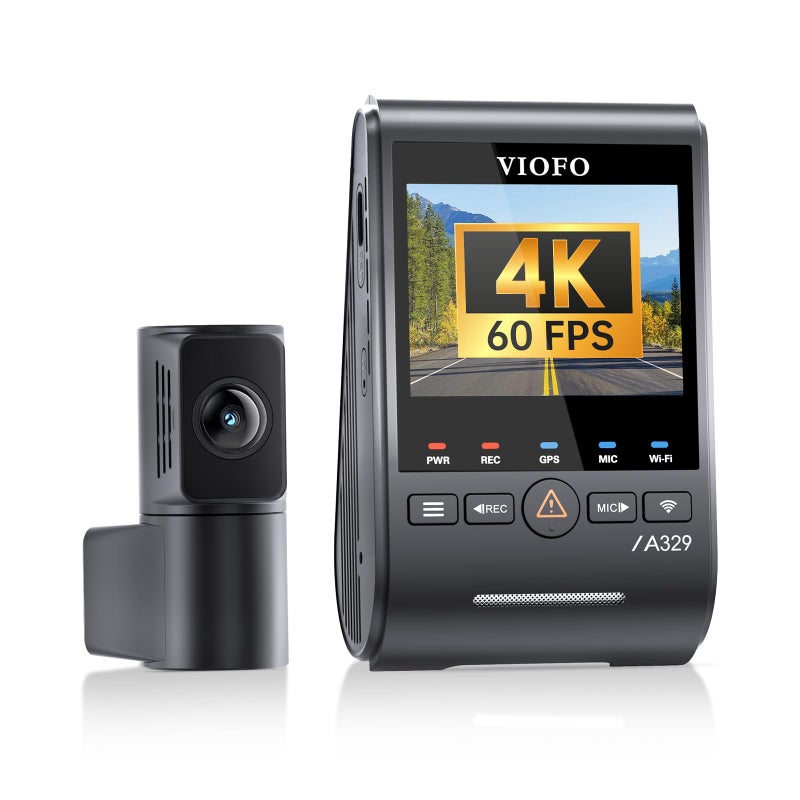 VIOFO A329S 4K 60FPS Dash Cam Front and Rear 4K2K Dual Dash Camera for Cars Power Saving Parking Mode WiFi 6 App Control Dual STARVIS 2 Sensors Supports up to 4TB SSD - Image 2