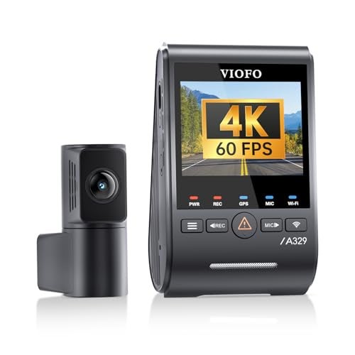 VIOFO A329S 4K 60FPS Dash Cam Front and Rear 4K2K Dual Dash Camera for Cars Power Saving Parking Mode WiFi 6 App Control Dual STARVIS 2 Sensors Supports up to 4TB SSD - Image 1