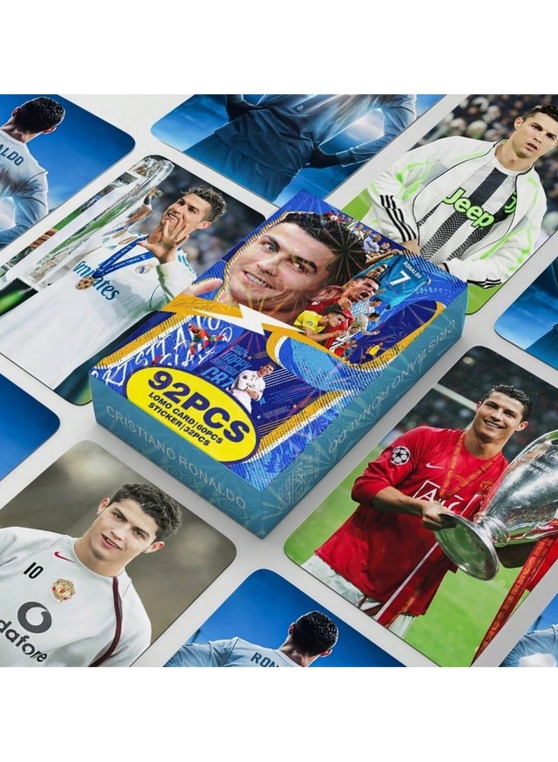 Generic Ronaldo Card and Sticker Collection - 60 Cards + 32 Stickers (92 Pieces)  - Image 1
