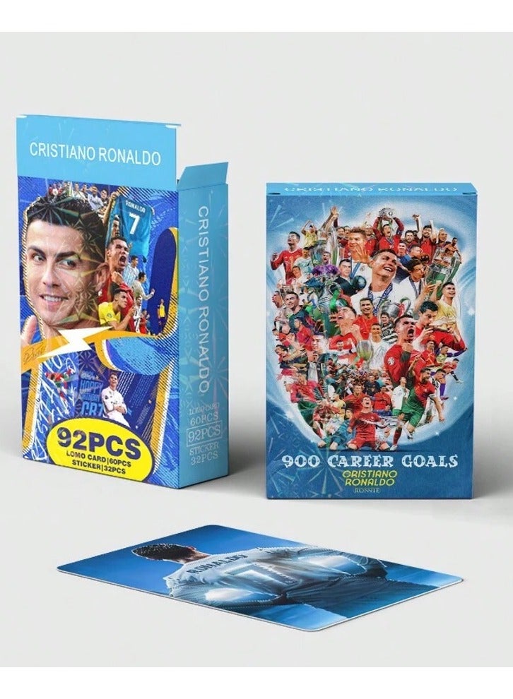 Generic Ronaldo Card and Sticker Collection - 60 Cards + 32 Stickers (92 Pieces)  - Image 2