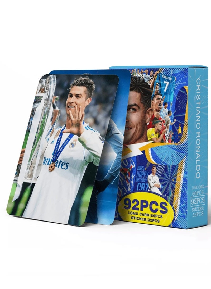 Generic Ronaldo Card and Sticker Collection - 60 Cards + 32 Stickers (92 Pieces)  - Image 3