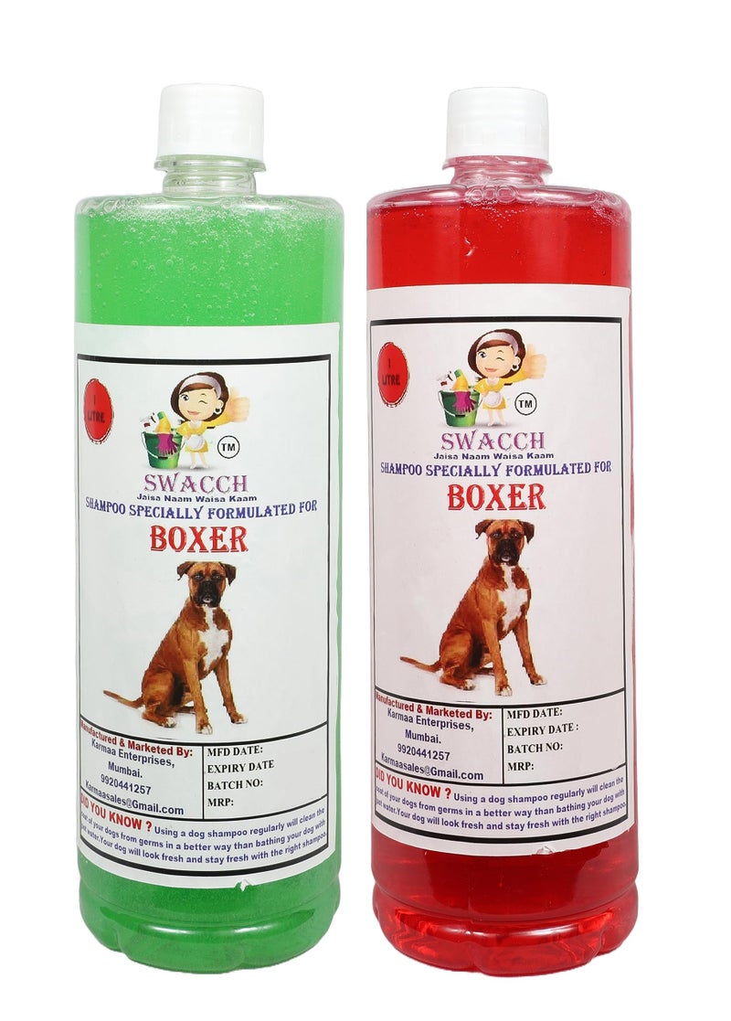 SWACCH Shampoo Specially FORMULATED for Boxer (1 Litre) (Combo Pack of 2) Strawberry & NEEM ALOVERA - Image 2