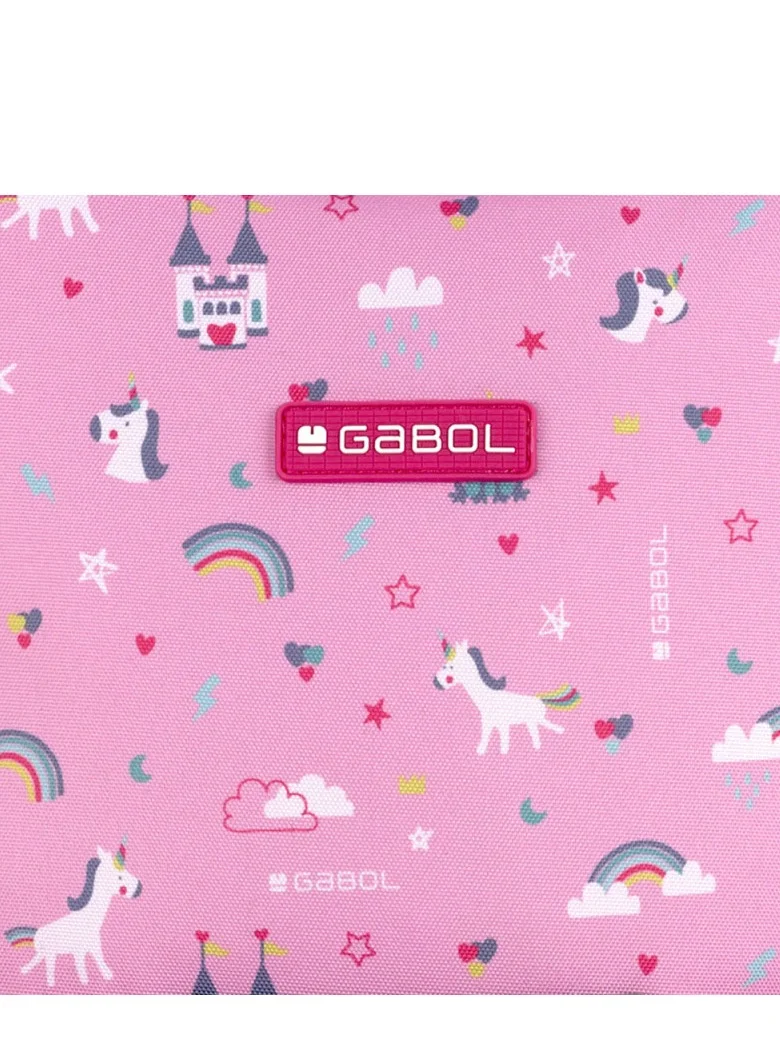 GABOL Pink Printed Pencil Case Unicorn