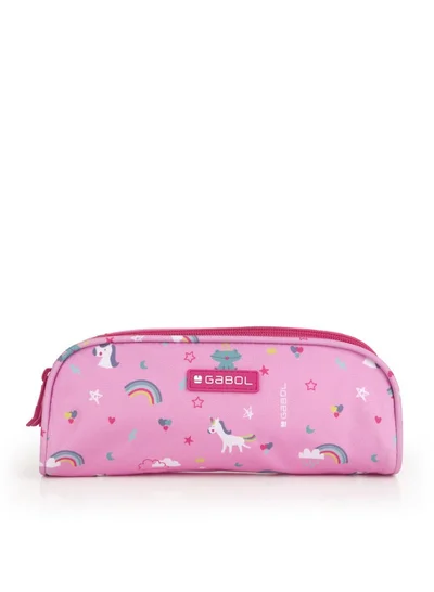 GABOL Pink Printed Pencil Case Unicorn