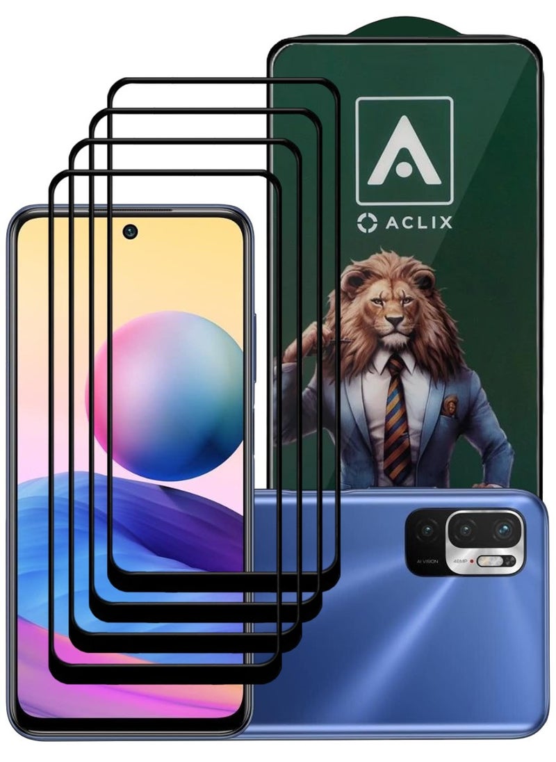 ACLIX 4 Pieces Antistatic ESD Dustproof Premium Quality High Definition Tempered Glass Screen Protector Designed For Xiaomi Redmi Note 10 5G - Image 1