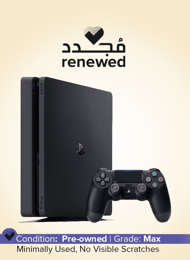 سوني مجدد - جهاز بلاي ستيشن 4 سليم 1 تيرابايت مع وحدة تحكم دوال شوك 4 - صندوق بني - Image 1
