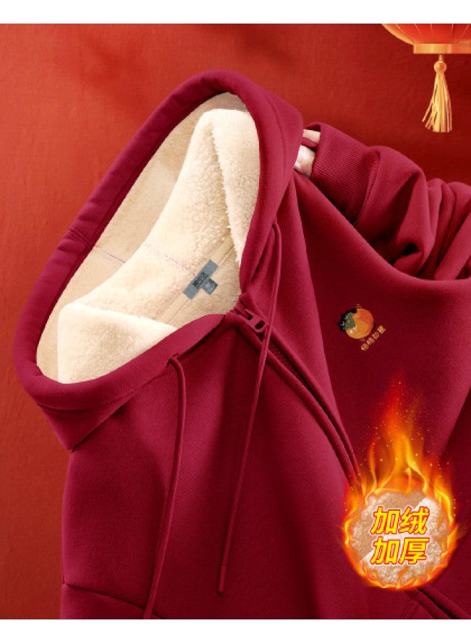 Flying in the snow Fleece Jacket For Women 2026 New Arrival Autumn Winter Plus Size Thickened Winter Zipper Hoodie - Image 1