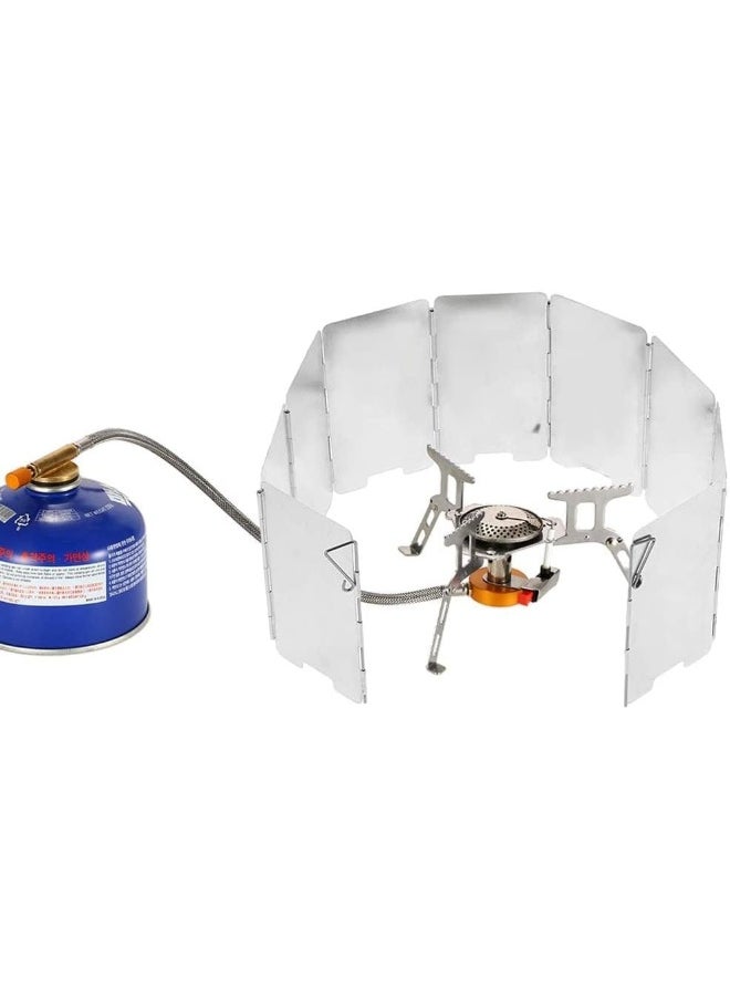 GO2CAMPS Wind Sheild Cover For Camping Stove - 30 Cm | Plates For Portable Camping Stove With Large | Butane Portable Camping Stove With Carry Box Suitable For Camping ,Picnic, Travel And Perfect Cooking  - Image 3