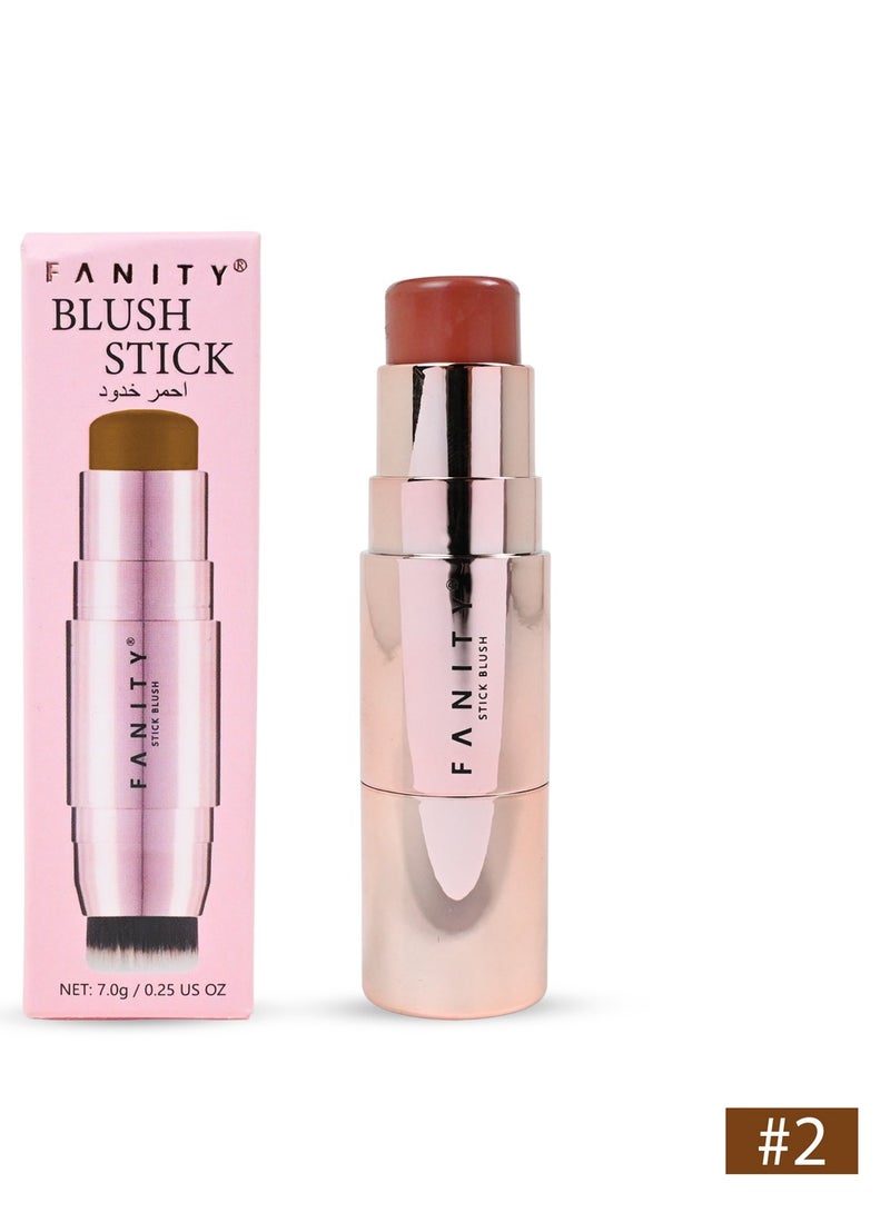 FANITY A practical stick blush with a soft, creamy formula that adds a natural, glowing touch to the cheeks. It is easy to blend and ideal for everyday use and travel.
